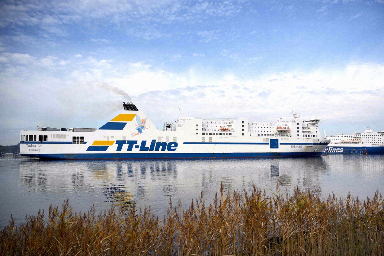 Travemünde ferry port on the Baltic Sea