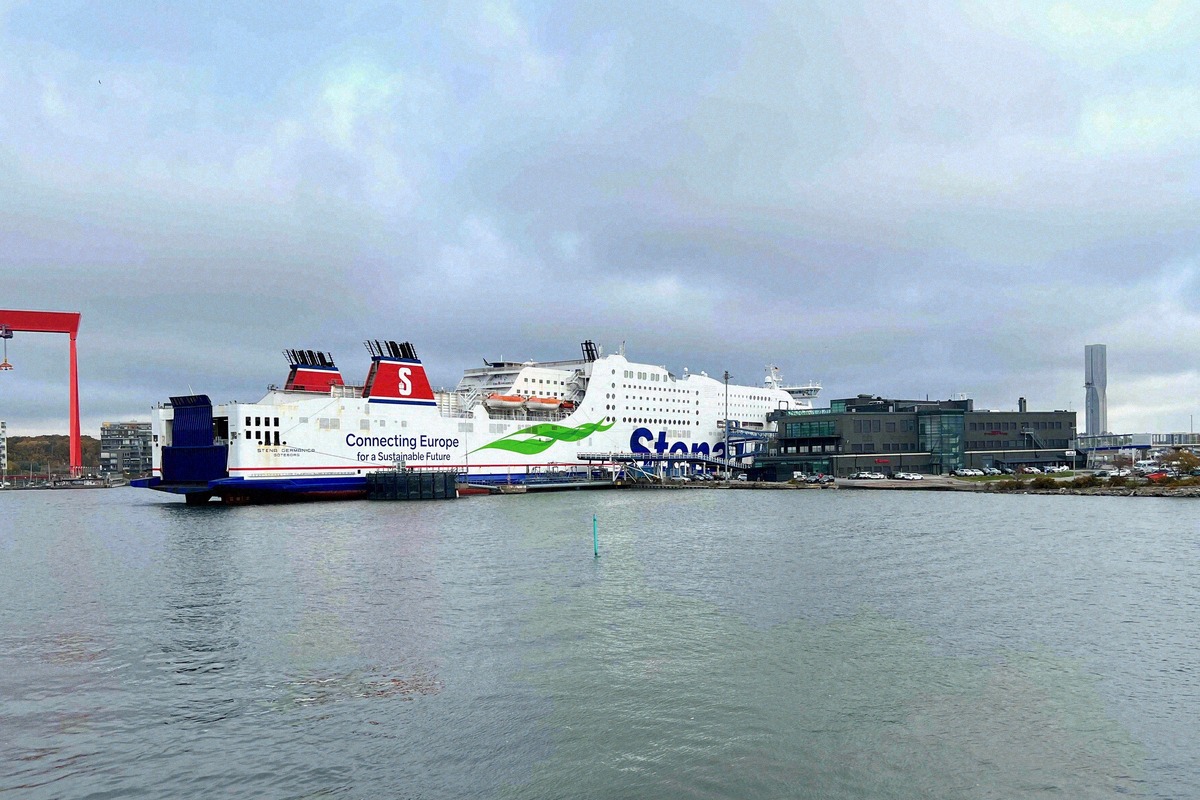 Ferry off Malmö in southern Sweden